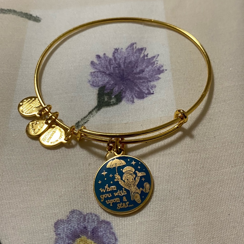 Alex and Ani Jiminy Cricket Gold Finish Bangle